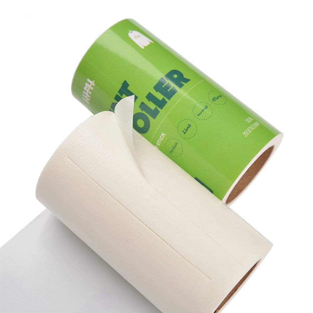 House of Quirk Lint Rollers Brush Reusable Sticky Picker Cleaner Roller Easy-Tear Sheets Travel Pet Hair Lint Roller 10cm Sheet Set of 3 Rolls 180 Sheets, 60 Sheets Each roll Lint Roller Remover.