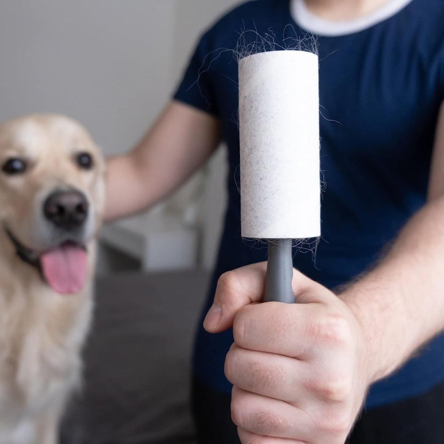 House of Quirk Lint Rollers Brush Reusable Sticky Picker Cleaner Roller Easy-Tear Sheets Travel Pet Hair Lint Roller 10cm Sheet Set of 3 Rolls 180 Sheets, 60 Sheets Each roll Lint Roller Remover.