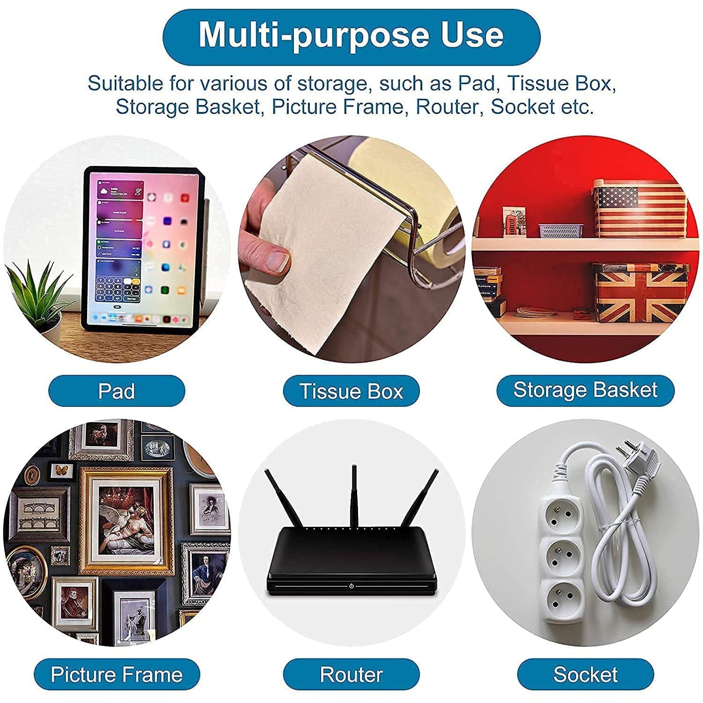 JIALTO 10 Pcs Stainless Steel, PVC, ABS Nail Free Seamless Adhesive Non-Trace No Drilling Installation Hanging, Waterproof Screws Wall Hook (Transparent)