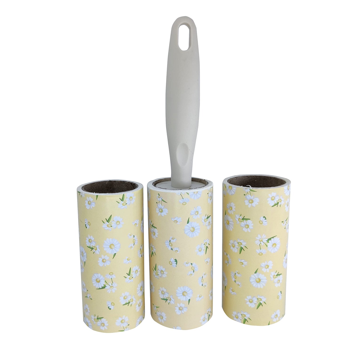 House of Quirk Lint Rollers Brush Reusable Sticky Picker Cleaner Roller Easy-Tear Sheets Travel Pet Hair Lint Roller 10cm Sheet Set of 3 Rolls 180 Sheets, 60 Sheets Each roll Lint Roller Remover.