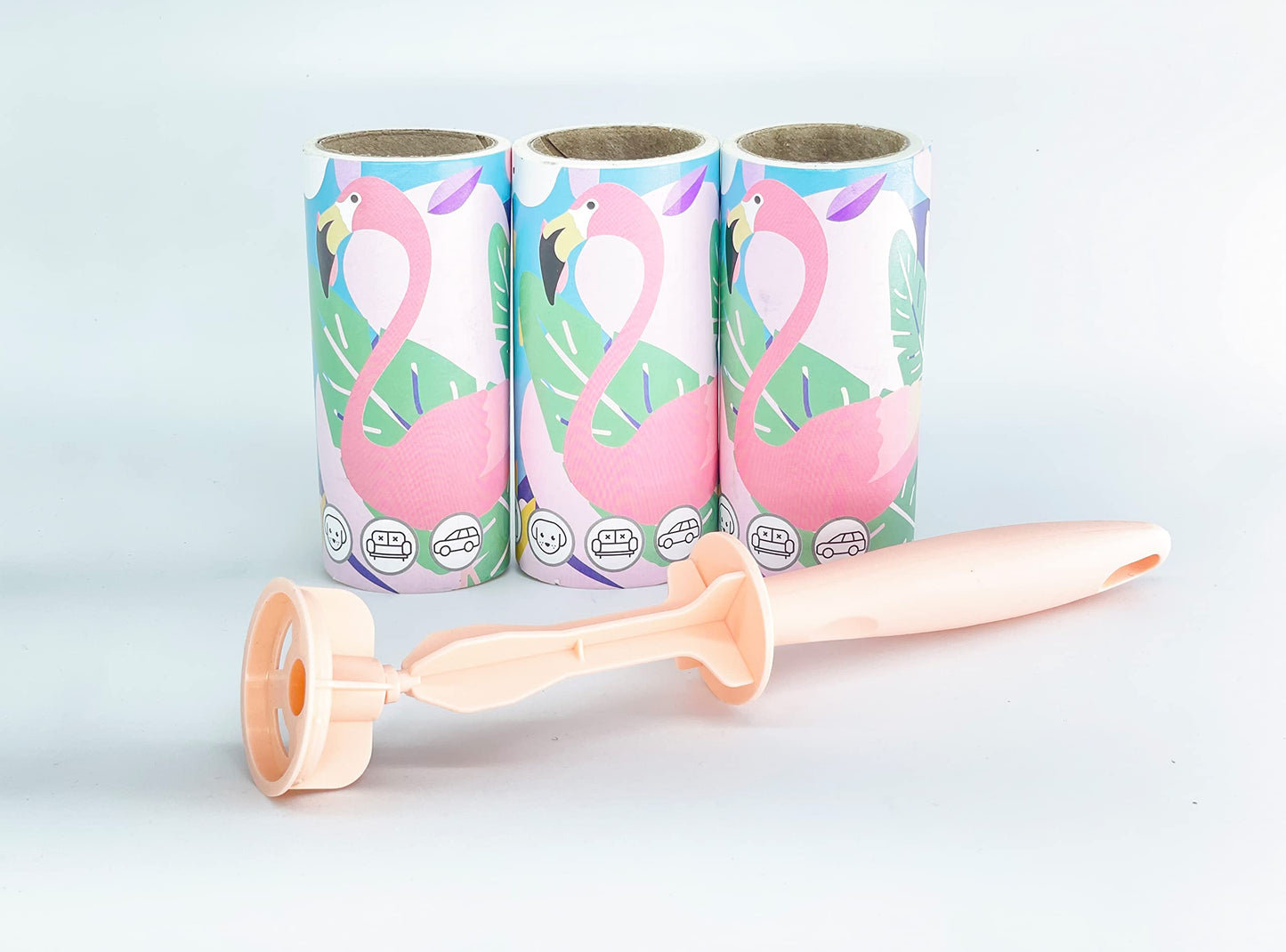 House of Quirk Lint Rollers Brush Reusable Sticky Picker Cleaner Roller Easy-Tear Sheets Travel Pet Hair Lint Roller 10cm Sheet Set of 3 Rolls 180 Sheets, 60 Sheets Each roll Lint Roller Remover.