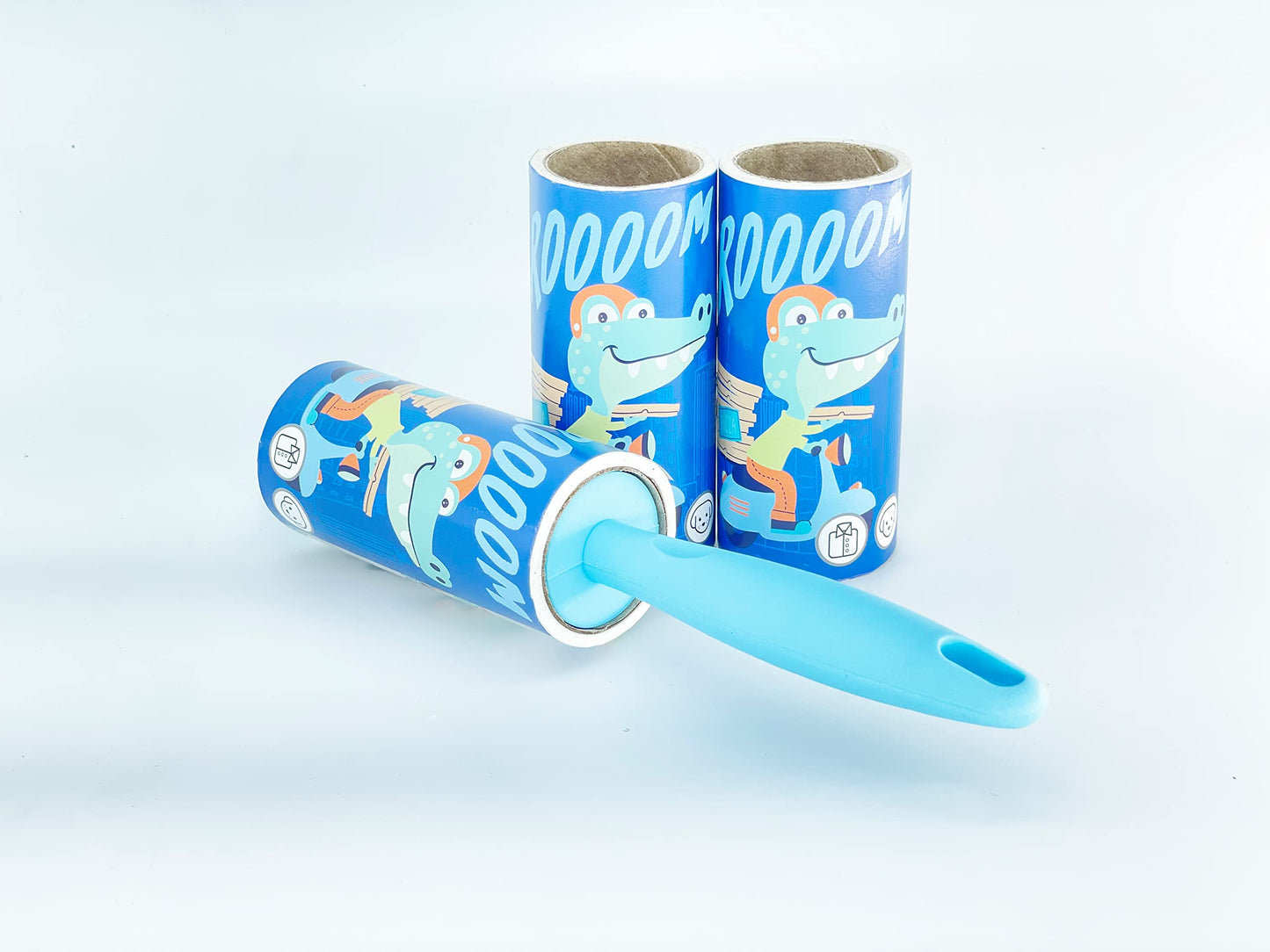 House of Quirk Lint Rollers Brush Reusable Sticky Picker Cleaner Roller Easy-Tear Sheets Travel Pet Hair Lint Roller 10cm Sheet Set of 3 Rolls 180 Sheets, 60 Sheets Each roll Lint Roller Remover.