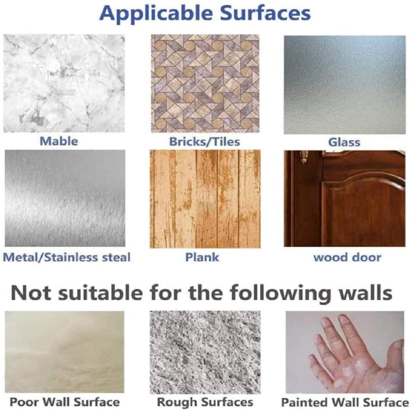 JIALTO 10 Pcs Stainless Steel, PVC, ABS Nail Free Seamless Adhesive Non-Trace No Drilling Installation Hanging, Waterproof Screws Wall Hook (Transparent)